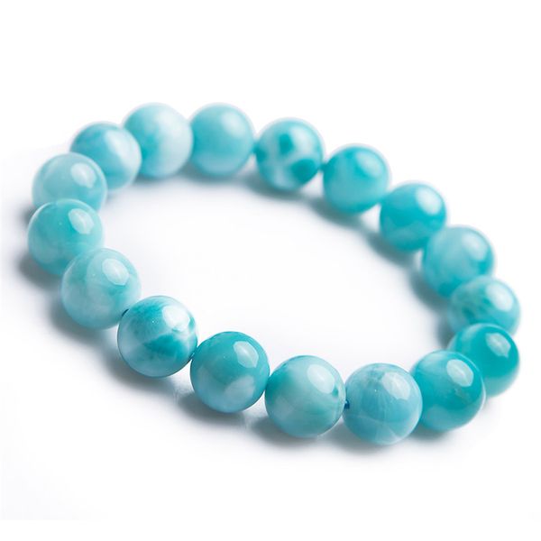 12mm genuine natural blue larimar gems stone crystal water pattern stretch round bead bracelet drop shipping, Black
12mm genuine natural blue larimar gems stone crystal water pattern stretch round bead bracelet drop shipping, Black