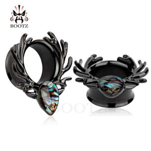 new kubooz jewelry ear plugs deer logo ear tunnel shell drop stainless steel silver and black ear piercing pair selling
new kubooz jewelry ear plugs deer logo ear tunnel shell drop stainless steel silver and black ear piercing pair selling