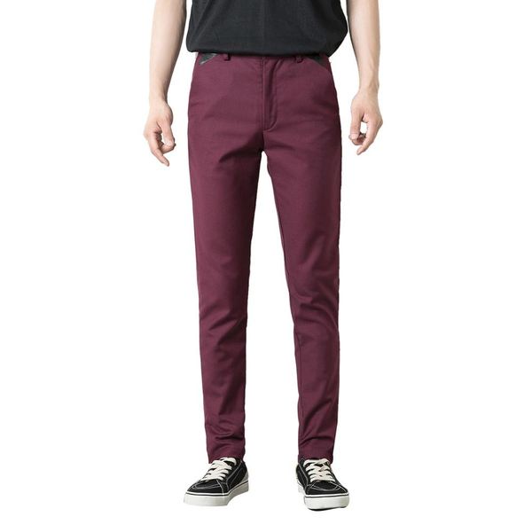 men's formal business suit trousers slim fit solid color straight long pants, Black
men's formal business suit trousers slim fit solid color straight long pants, Black
