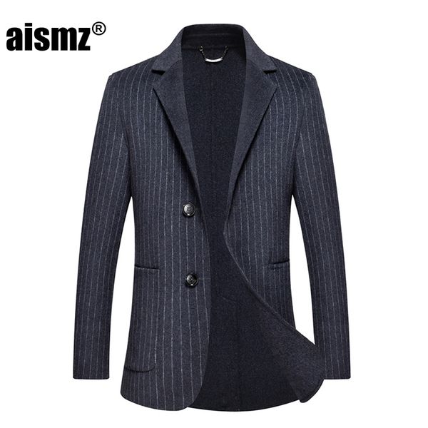 aismz winter 67% double sided wool cashmere overcoat jacket coat blazer men business casual slim fit coats casaco masculino, Black
aismz winter 67% double sided wool cashmere overcoat jacket coat blazer men business casual slim fit coats casaco masculino, Black