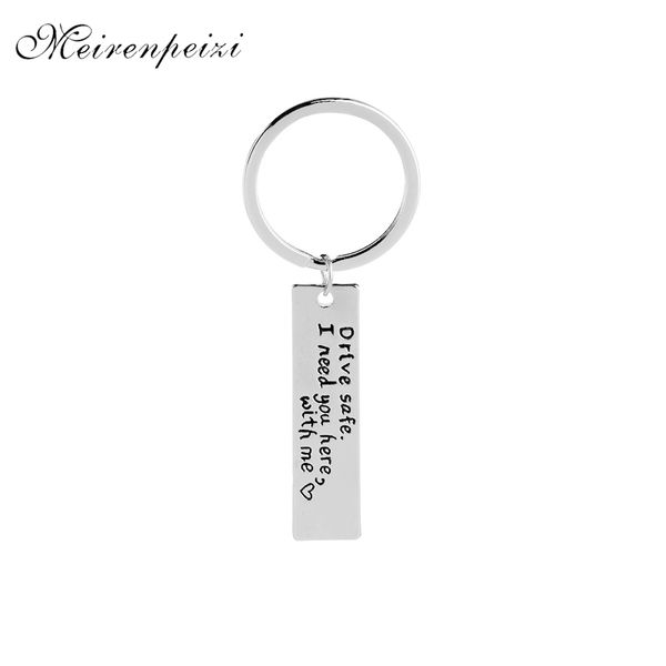drive safe i need you here with me key chains statement car key ring for lover husband car finder heart keyrings for driver, Silver
drive safe i need you here with me key chains statement car key ring for lover husband car finder heart keyrings for driver, Silver