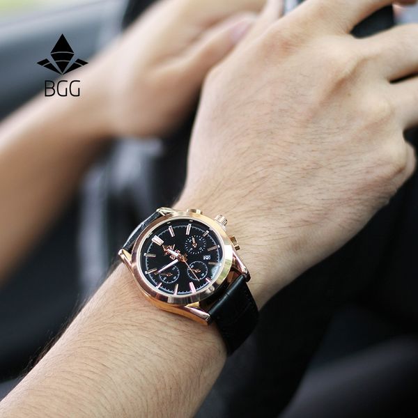bgg men quartz watches band fashion casual wristwatches 30m water resistant complete calendar leather watch man, Slivery;brown
bgg men quartz watches band fashion casual wristwatches 30m water resistant complete calendar leather watch man, Slivery;brown