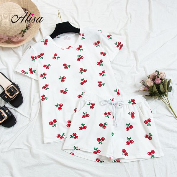 fashion fruit printed women's sets shortr sleeve t-shirt + wide leg shorts casual 2 pcs set 2018 new summer female suit korean, White
fashion fruit printed women's sets shortr sleeve t-shirt + wide leg shorts casual 2 pcs set 2018 new summer female suit korean, White