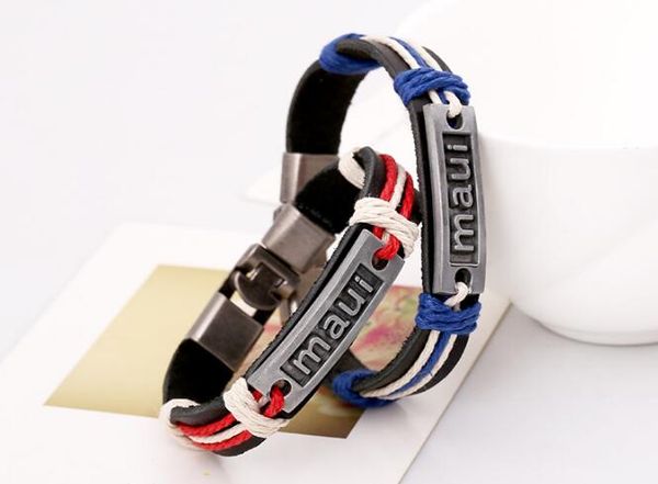2018 100% genuine leather bracelet men woman maui rope adjustable bracelet couple bracelet 10pcs/lot, Golden;silver
2018 100% genuine leather bracelet men woman maui rope adjustable bracelet couple bracelet 10pcs/lot, Golden;silver
