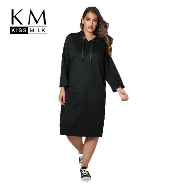 kissmilk plus size sports and leisure hooded long simple fashion elegance beauty absolute black preppy style casual sweater, White
kissmilk plus size sports and leisure hooded long simple fashion elegance beauty absolute black preppy style casual sweater, White