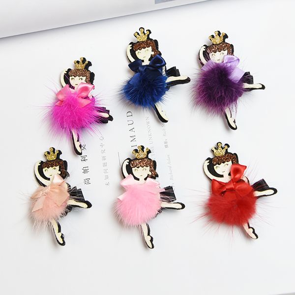 2018 new novelty children's cute little ballet princess with wool ball hairpin girls hair accessories, Slivery;white
2018 new novelty children's cute little ballet princess with wool ball hairpin girls hair accessories, Slivery;white