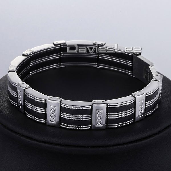 davieslee 13.5mm 8.38inch boys mens chain black silver tone stainless steel bracelet carved watchband link bracelet dlkb462
davieslee 13.5mm 8.38inch boys mens chain black silver tone stainless steel bracelet carved watchband link bracelet dlkb462
