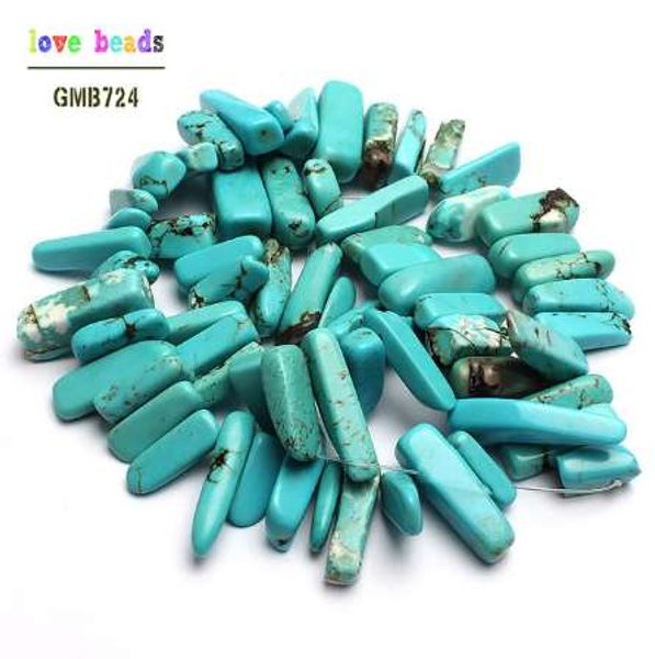 15-20mm stick shape natural turquoises stone beads for jewelry making 15inch irregular stone beads diy necklace, Black
15-20mm stick shape natural turquoises stone beads for jewelry making 15inch irregular stone beads diy necklace, Black