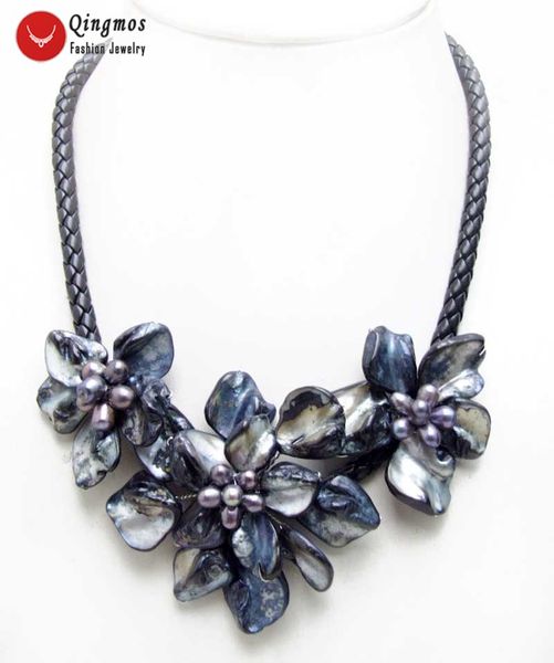 qingmos trendy shell flower necklace for women with 3 piece black baroque shell flower pendant necklace jewelry 18'' nec6365, Golden;silver
qingmos trendy shell flower necklace for women with 3 piece black baroque shell flower pendant necklace jewelry 18'' nec6365, Golden;silver