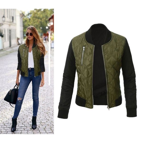 temofon women jacket coat autumn veste femme cotton riverdale jacket outwear fashion stand collar casual zipper eld1217, Black;brown
temofon women jacket coat autumn veste femme cotton riverdale jacket outwear fashion stand collar casual zipper eld1217, Black;brown