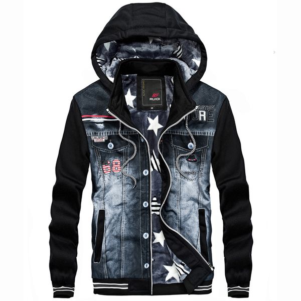 ywsrlm men thick winter jacket denim jeans fashion casual sportswear hooded sweatshirts cowboy jackets men jacket coat asia size, Black;brown
ywsrlm men thick winter jacket denim jeans fashion casual sportswear hooded sweatshirts cowboy jackets men jacket coat asia size, Black;brown