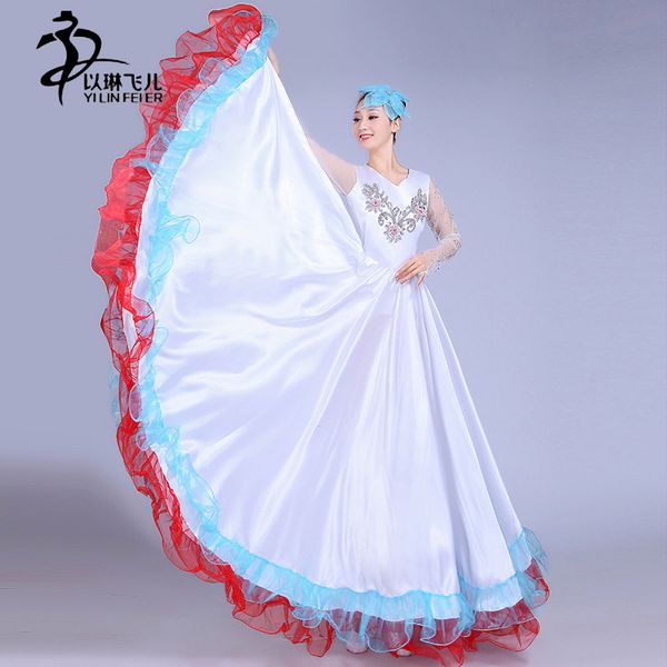 adults spanish flamenco stage performance costumes women flamenco 540 degrees skirts, Black;red
adults spanish flamenco stage performance costumes women flamenco 540 degrees skirts, Black;red
