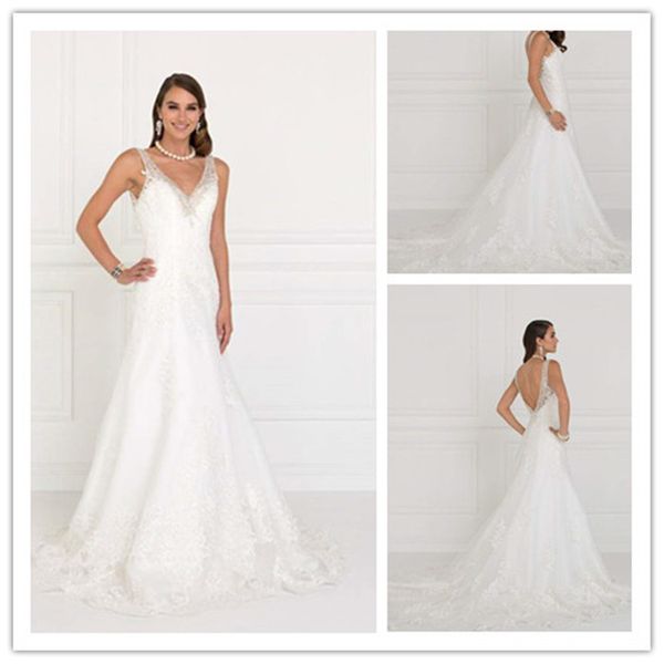 2018 nice white lace mermaid wedding dresses customize sweep train backless bridal gowns beads spaghetti v neck bridal dress
2018 nice white lace mermaid wedding dresses customize sweep train backless bridal gowns beads spaghetti v neck bridal dress