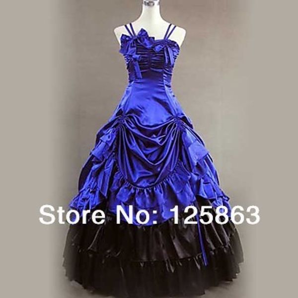 whosale halloween costumes gorgeous sleeveless floor-length blue satin aristocrat lolita dress, Black;red
whosale halloween costumes gorgeous sleeveless floor-length blue satin aristocrat lolita dress, Black;red