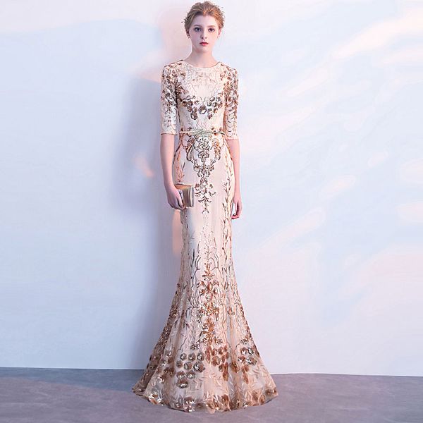 новое прибытие вечерние платья vestido де феста русалка пром платье блестки халат де вечер о-образным вырезом кружева половина рукава элеган, Black
новое прибытие вечерние платья vestido де феста русалка пром платье блестки халат де вечер о-образным вырезом кружева половина рукава элеган, Black