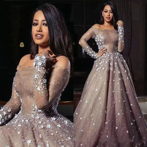 luxury lace applique beaded evening dresses ball gown off shoulder long sleeve gowns formal prom party dress, Black;red
luxury lace applique beaded evening dresses ball gown off shoulder long sleeve gowns formal prom party dress, Black;red