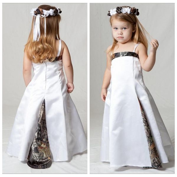 spaghetti a-line camo flower girls dresses floor length camouflage custom satin formal party wear for kids wedding little kids, White;blue
spaghetti a-line camo flower girls dresses floor length camouflage custom satin formal party wear for kids wedding little kids, White;blue