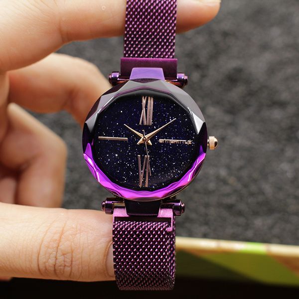 luxury japan quartz starry sky magnet purple watch women crystal glass roman rose gold black mesh stainless steel wristwatches c18111301, Slivery;brown
luxury japan quartz starry sky magnet purple watch women crystal glass roman rose gold black mesh stainless steel wristwatches c18111301, Slivery;brown