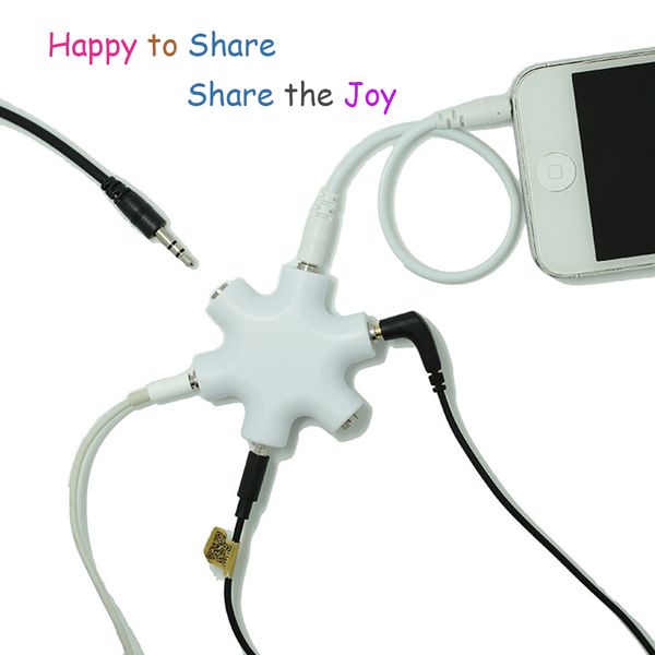 3.5mm headphone splitter 5 way earphone stereo audio jack adapter male to 2 3 4 5 female port cables
3.5mm headphone splitter 5 way earphone stereo audio jack adapter male to 2 3 4 5 female port cables