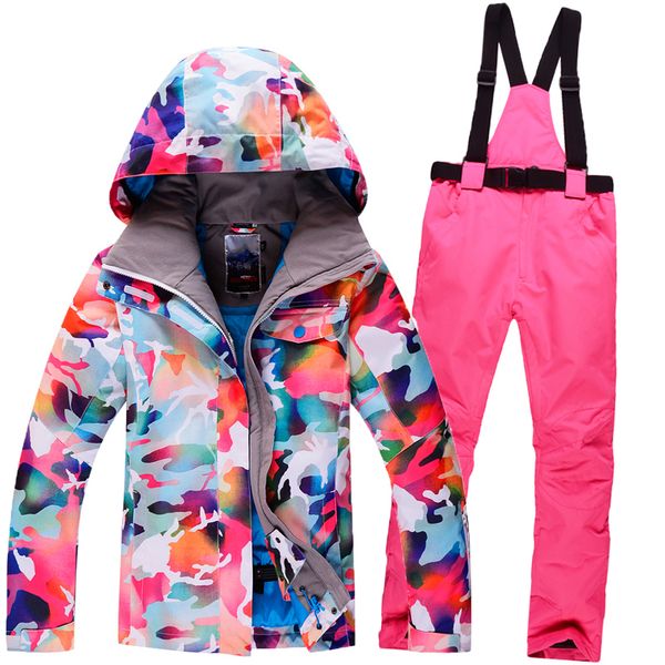 winter ski suit women sets windproof breathable waterproof women snow jacket+pants warm clothes set send russia 
winter ski suit women sets windproof breathable waterproof women snow jacket+pants warm clothes set send russia