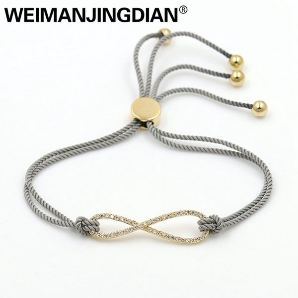 weimanjingdian rope chain cubic zirconia infinity design drawstring bracelets for men or women fashion jewelry assorted, Black
weimanjingdian rope chain cubic zirconia infinity design drawstring bracelets for men or women fashion jewelry assorted, Black