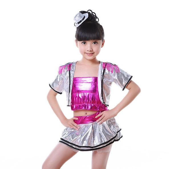2017 kids jazz dance costumes for kids sequin salsa hip hop dance costumes for girls contemporary clothes sal, Black;red
2017 kids jazz dance costumes for kids sequin salsa hip hop dance costumes for girls contemporary clothes sal, Black;red