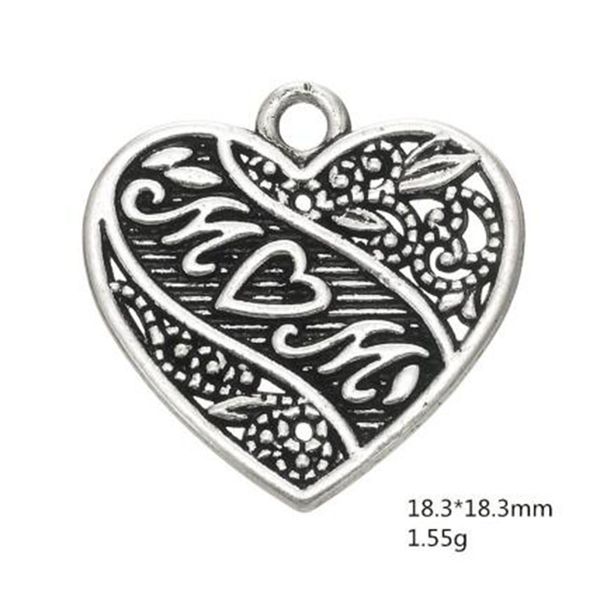 2021 antique silver plated engraved heart mom words charms for mother other customized jewelry, Bronze;silver
2021 antique silver plated engraved heart mom words charms for mother other customized jewelry, Bronze;silver