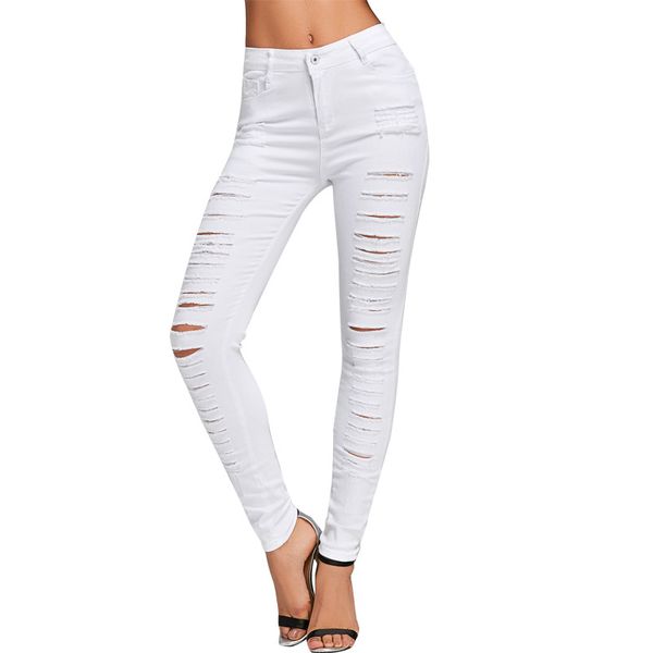 autumn women skinny jeans stretch denim pants denim white high waist long casual trousers elastic hole ripped jeans, Blue
autumn women skinny jeans stretch denim pants denim white high waist long casual trousers elastic hole ripped jeans, Blue