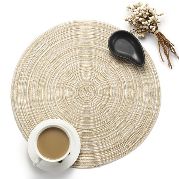 round cotton yarn placemat western food mat non-slip heat insulation placemat for home l standing supplies
round cotton yarn placemat western food mat non-slip heat insulation placemat for home l standing supplies