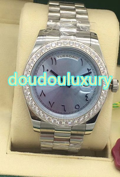men's watch light blue dial arabia number scale fashion diamond wristwatches fully automatic mechanical watch, Slivery;brown
men's watch light blue dial arabia number scale fashion diamond wristwatches fully automatic mechanical watch, Slivery;brown