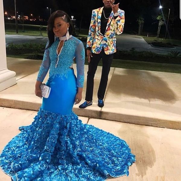 stunning mermaid 2k18 prom dresses high neck beads lace appliques long sleeves prom dress fashion 3d rose train 2018 prom dresses, Black
stunning mermaid 2k18 prom dresses high neck beads lace appliques long sleeves prom dress fashion 3d rose train 2018 prom dresses, Black