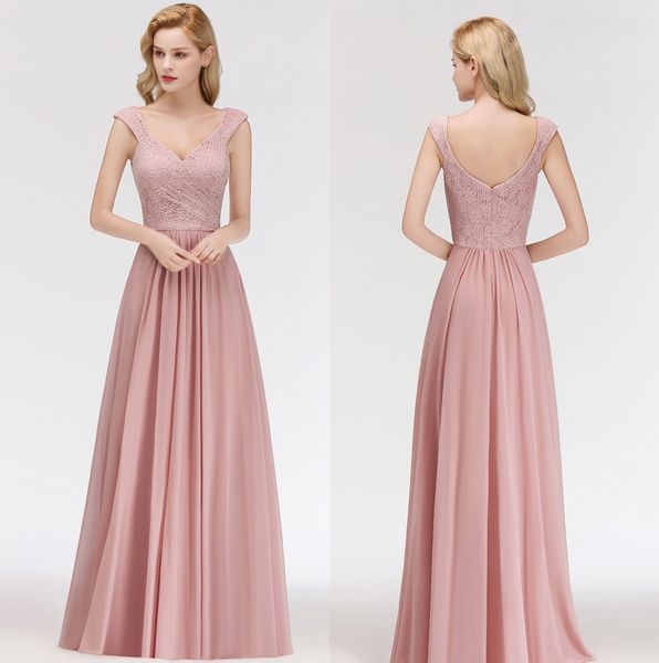 2019 cap sleeve chiffon long bridesmaid dresses lace ruched floor length wedding guest maid of honor party dress 100% real image bm0055, White;pink
2019 cap sleeve chiffon long bridesmaid dresses lace ruched floor length wedding guest maid of honor party dress 100% real image bm0055, White;pink