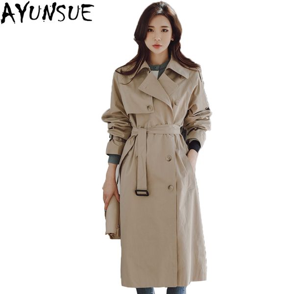ayunsue new 2018 windbreaker female spring autumn long coats outwear loose double breasted trench coat women overcoat lx1556, Tan;black
ayunsue new 2018 windbreaker female spring autumn long coats outwear loose double breasted trench coat women overcoat lx1556, Tan;black