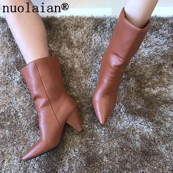 9cm women platform high heels boots black leather winter snow boots woman mid calf boot lady sock punk motorcycle shoe
9cm women platform high heels boots black leather winter snow boots woman mid calf boot lady sock punk motorcycle shoe