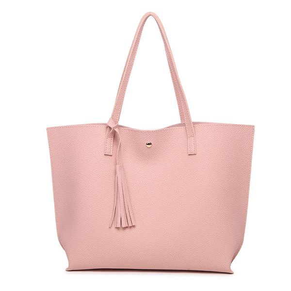 women pu leather large capacity tassel handbags female shoulder bags solid color practical women corssbody bag
women pu leather large capacity tassel handbags female shoulder bags solid color practical women corssbody bag