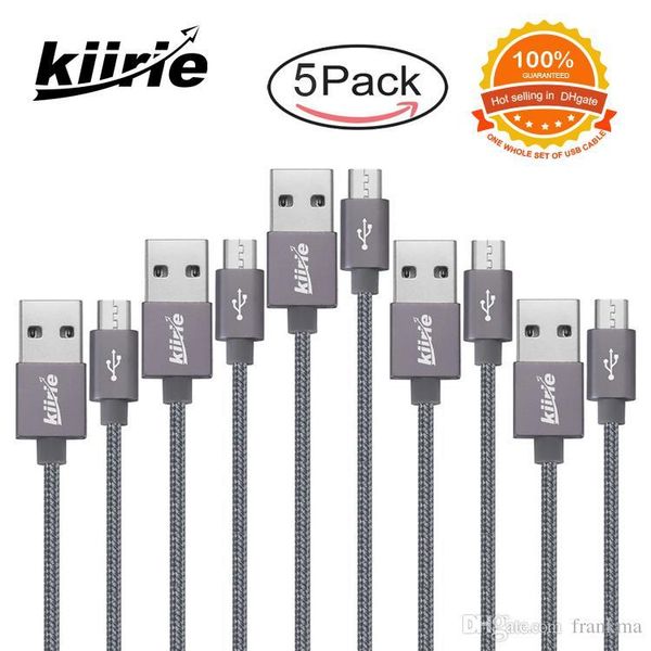 micro usb cable kiirie 5 pack 1x0.5m 3x1m 1x1.5m with nylon braided durable charging cables for android charger type c huawei samsung xiaomi
micro usb cable kiirie 5 pack 1x0.5m 3x1m 1x1.5m with nylon braided durable charging cables for android charger type c huawei samsung xiaomi