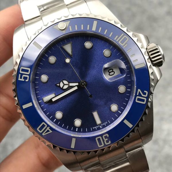 Luxury Watches Box Black Ceramic Bezel Dial 116610 16610 Stainless Steel Bracelet Automatic Mens Men's Watch Watches Man Wristwatch