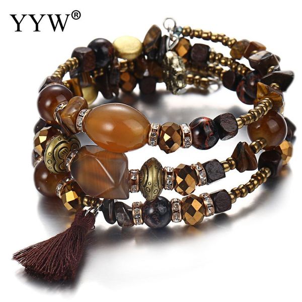2018 trendy charms beads bracelets dragon veins agates tassel nylon cord multilayer bracelets for women men jewelry gifts, Golden;silver
2018 trendy charms beads bracelets dragon veins agates tassel nylon cord multilayer bracelets for women men jewelry gifts, Golden;silver