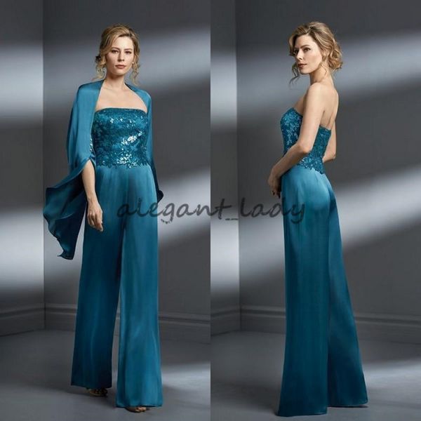 teal green mother of the bride pant suits chiffon applique strapless plus size mother of the bride dress formal gown for mothers wedding, Black;red
teal green mother of the bride pant suits chiffon applique strapless plus size mother of the bride dress formal gown for mothers wedding, Black;red