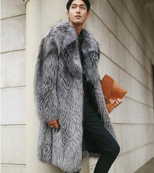 мужская зимняя корейская версия европейской и американской повседневной моды личность отделка теплый лисий мех большой размер шуба / s-6xl, Black
мужская зимняя корейская версия европейской и американской повседневной моды личность отделка теплый лисий мех большой размер шуба / s-6xl, Black