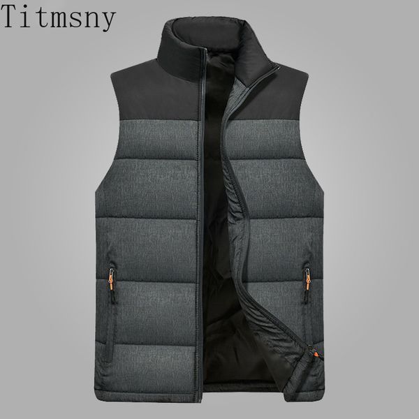 titmsny mens sleeveless winter jacket men down vest men's warm thick hooded coat waistcoat mens vest casual brand homme, Black;white
titmsny mens sleeveless winter jacket men down vest men's warm thick hooded coat waistcoat mens vest casual brand homme, Black;white