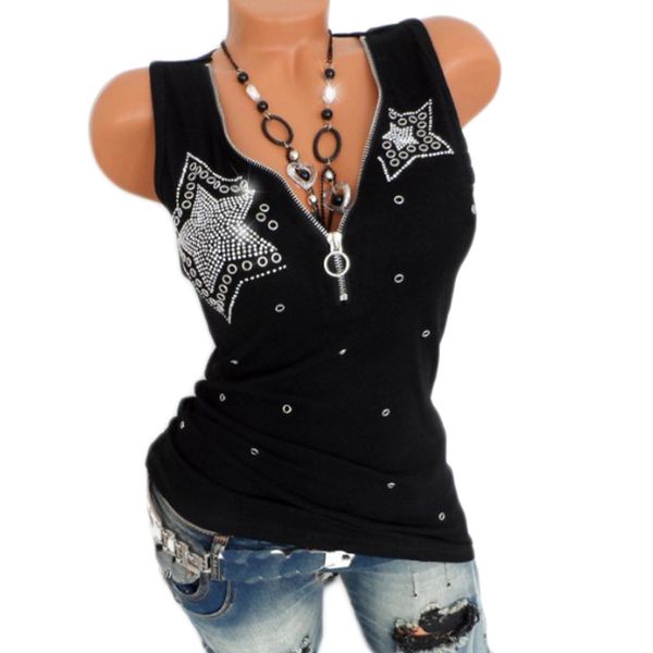 2018 casual autumn tank women blouse sleeveless sequined v neck female t-shirt vest casual camis streetwear tank, White
2018 casual autumn tank women blouse sleeveless sequined v neck female t-shirt vest casual camis streetwear tank, White