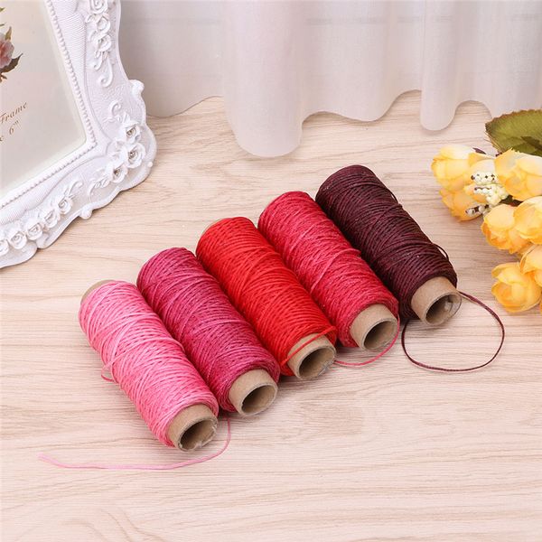 durable 50 meter 0.8mm 150d leather waxed thread cord for diy handicraft tool hand stitching thread jun13, Black;white
durable 50 meter 0.8mm 150d leather waxed thread cord for diy handicraft tool hand stitching thread jun13, Black;white