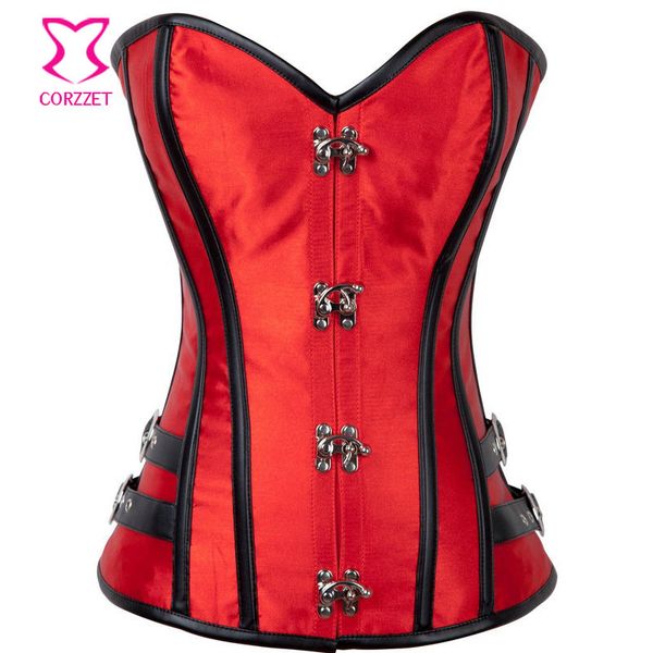 corzzet red bridal satin plastic boned overbust corsets and bustiers waist control slimming gothic steampunk corselet, Black;white
corzzet red bridal satin plastic boned overbust corsets and bustiers waist control slimming gothic steampunk corselet, Black;white