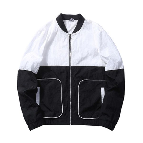 Spring Brand Men's Jacket Fashion Youth Patchwork Stand Collar Long Sleeves Jackets With Big Pockets Loose Windbreaker
Spring Brand Men's Jacket Fashion Youth Patchwork Stand Collar Long Sleeves Jackets With Big Pockets Loose Windbreaker