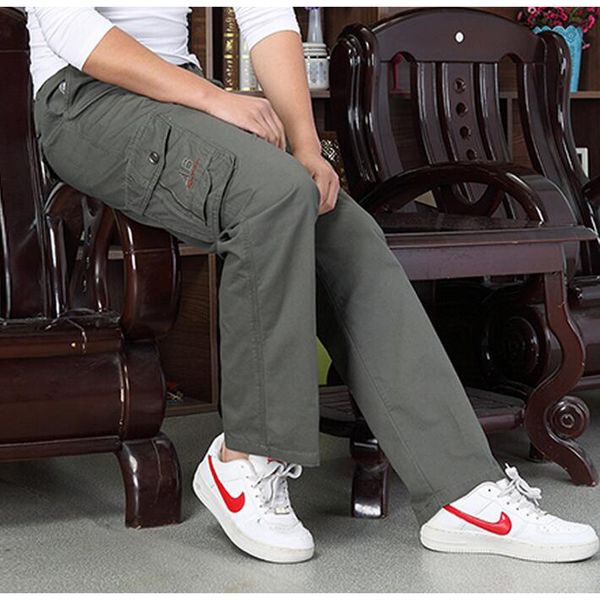 men's pant casual seasons style men elastic waist multi-pocket overall male combat long baggy large trouser xl - 6xl, Black
men's pant casual seasons style men elastic waist multi-pocket overall male combat long baggy large trouser xl - 6xl, Black