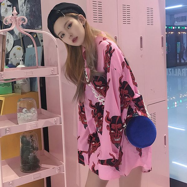 korean and japan style acid loose shirt blouse devil ulzzang harajuku demon print, White
korean and japan style acid loose shirt blouse devil ulzzang harajuku demon print, White