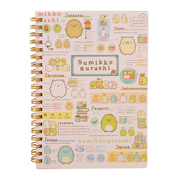 kawaii japan cartoon rilakkuma & sumikkogurashi coil notebook/diary agenda/pocket book/office school supplies, Purple;pink
kawaii japan cartoon rilakkuma & sumikkogurashi coil notebook/diary agenda/pocket book/office school supplies, Purple;pink