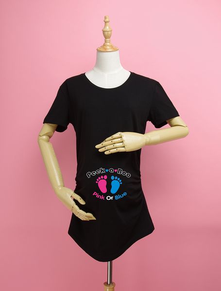 pink or blue" means boy or girl maternity shirt 100% cotton maternity clothing for pregnant women plus size xxl ing, White
pink or blue" means boy or girl maternity shirt 100% cotton maternity clothing for pregnant women plus size xxl ing, White