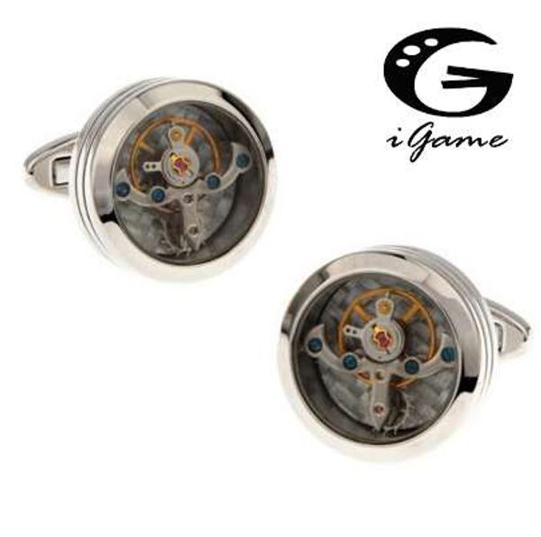 watch movement cufflinks 4 colors option functional mechanics watch design cuff links for men, Silver
watch movement cufflinks 4 colors option functional mechanics watch design cuff links for men, Silver